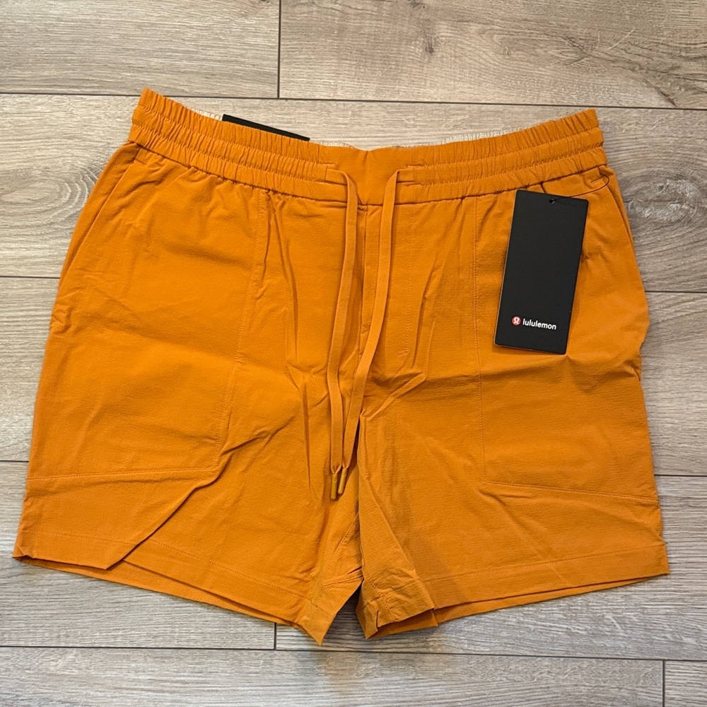 NWT lululemon Bowline Short 5” Autumn Orange Size L